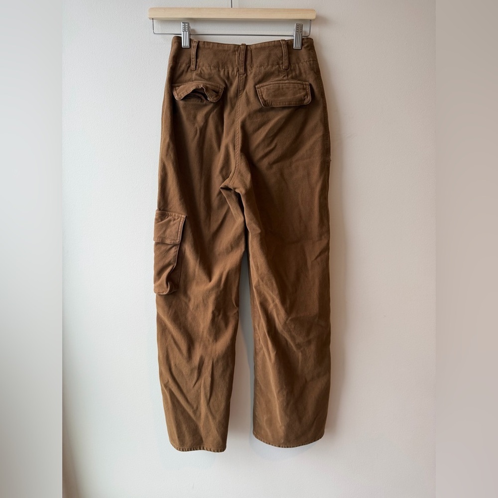 Wilfred Aritzia Picture Cargo Pants in Camel Brown - Picture 4 of 7